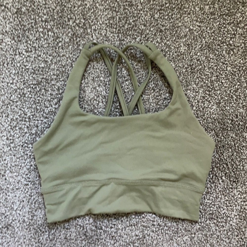 Savvi sports bra size small color is sage